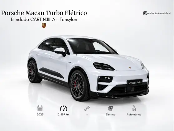 PORSCHE MACAN TURBO ELÉTRICO em São Paulo, SP