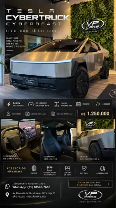 TESLA CYBERTRUCK 122,4 KW ELÉTRICO AWD em São Paulo, SP